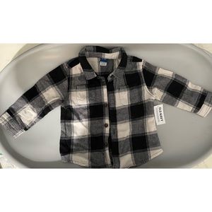 Old Navy Baby Boy Long Sleeve Flannel Shirt